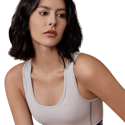 Funyco sieviešu krūšu saite Trans 2.0, atjaunināta versija, 90% lateksa krūšu saite Tomboy, transpersonām, FTM, ērta, elpojoša un regulējama (pelēka, XXL)