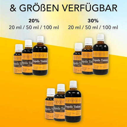 Nordbienchen® 20 ml propolisa tinktūra ar 20% propolisa no mūsu pašu biškopības – bišu propolisa ekstrakts vislabākajā biškopības kvalitātē – bez piedevām