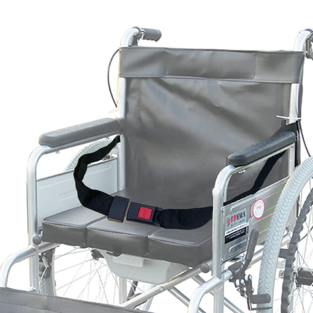 Ratiņkrēsla drošības josta gados vecākiem cilvēkiem ar invaliditāti - elektriskais skrejritenis, rezerves siksna, regulējama līdz 127 cm garumā, 3,8 cm platumā