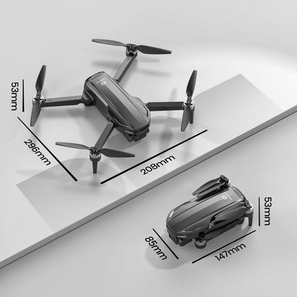 DEERC EIS 4K kameras drons ar 2 asu stabilizatoru pieaugušajiem, D65 RC droni zem 249 g, GPS seko man, 26 min. Ilgs lidojuma laiks, 5G attēla pārraide, vieda atgriešanās, profesionāls pilns komplekts iesācējiem, C0