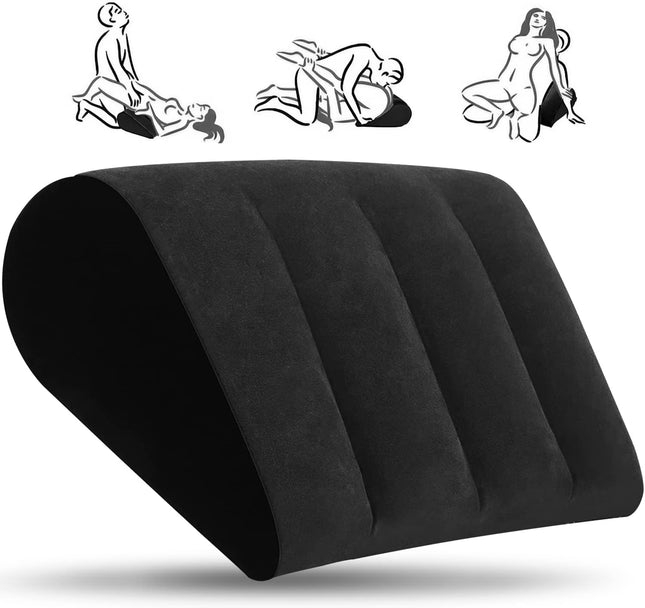 Aorgasms Sex jostasvietas spilvens Seksa spilvens - Piepūšams ķīļveida spilvens Mīlestības spilvens seksa pozām Seksa spēle jautrākam Gultas ķīļveida seksa mēbeles Erotiska rampa Seksa rotaļlietas pāriem, vīriešiem, sievietēm (melns)