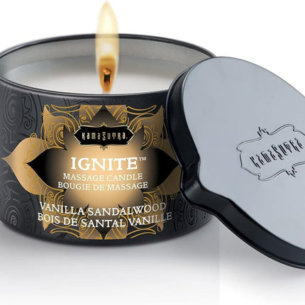 KamaSutra masāžas svece "Tahitian Sandalwood" (Tahitian Sandalwood), 1 iepakojums (1 x 170 g)