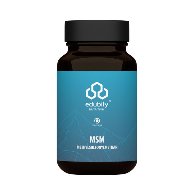 edubily nutrition® OptiMSM® MSM kapsulas - 2550 mg dienā - 99,9% tīra metilsulfonilmetāna bez piedevām - Augsta deva - Vegāns