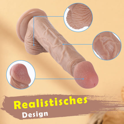 19,5 cm dildo - silikona dildo reālistisks dzimumloceklis ar spēcīgiem piesūcekņiem XXL dildo stimulē G-punktu anālais dildo anālais dildo anālais spraudnis seksa rotaļlieta erotiskas seksa rotaļlietas sievietēm vīriešiem pāriem pieaugušajiem