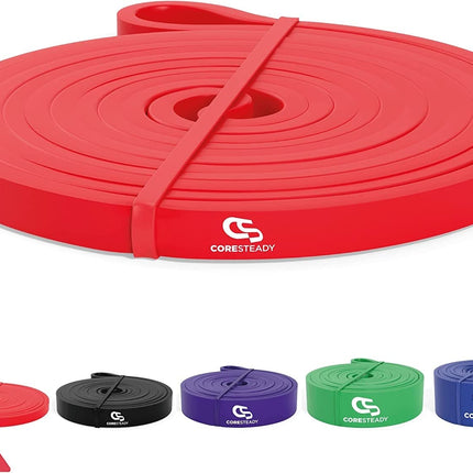 Coresteady fitnesa lente un gumijas lente sportam – izturīga gumijas pievilkšanās lente vīriešiem un sievietēm – spēka treniņiem un muskuļu veidošanai – treniņiem, fitnesam, pievilkšanās palīglīdzekļiem – fitnesa lente