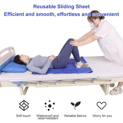 Gleittuch für Betttransfer,75x95cm Patiententransferbrett,Gleittuch für Bettlägerige,Transferboard Patientenlifter,Wiederverwendbares Gleittuch bei Bariatrischer Transfer,Transfer für ältere Menschen
