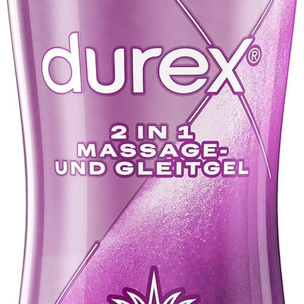 Durex Play 2 in 1 masāžas un lubrikants, alveja, 1 iepakojums (1 x 200 ml)