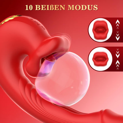 Vibrācijas vibrators sievietēm, G-punkta vibratoru komplekti ar klitora stimulāciju sievietēm ar 10 mēles laizīšanas režīmiem, 10 vibrācijas režīmiem, 10 trieciena režīmiem, seksa rotaļlieta sieviešu pāriem, klitora stimulators