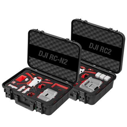 TomCase drona maciņš "Ready to Fly" DJI Mini 4 Pro Fly More Combo, Standard vai DJI RC 2 kontrolierim, ūdensizturīgs ECO aizsargmaciņš - ražots Vācijā