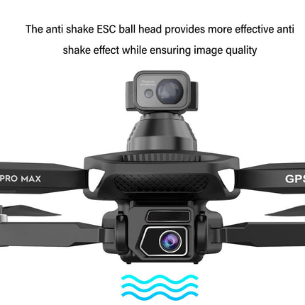 BuyWeek drons ar 4K kameru, L500 Pro MAX GPS mini drons, 360 grādu šķēršļu novēršanas bezkontaktu 4K HD aerofotogrāfijas RC kvadrokopters iesācējiem