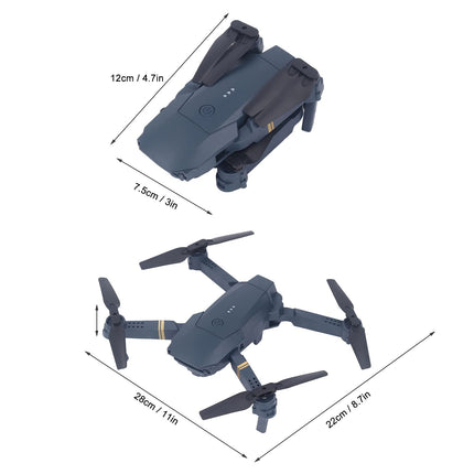 Yunseity E58 salokāms WiFi drons, FPV drons ar 4K HD kameru, RC kvadrokopters bērniem, pieaugušajiem, iesācējiem, lietotnes vadība, vienas taustiņa pacelšanās/nosēšanās