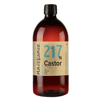 Naissance rīcineļļa (Nr. 217) - 870 ml - Aukstā spieduma, dabīga, heksānu nesaturoša, ne-ĢMO eļļa - Baro un mitrina matus, skropstas un uzacis