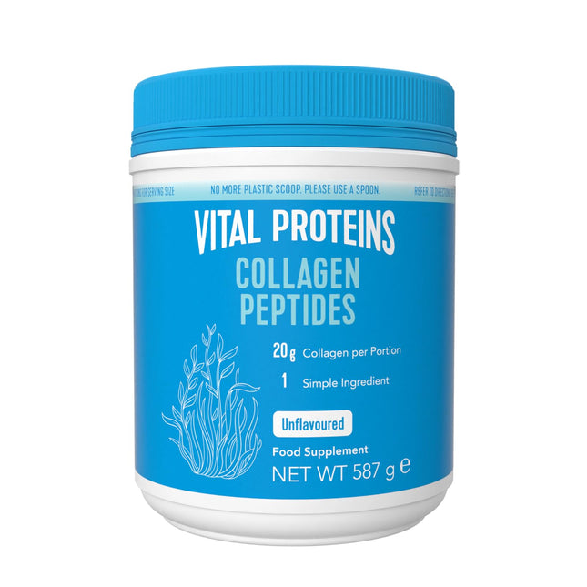 Vital Proteins kolagēna peptīdu uztura bagātinātājs (I, III tips), bezgaršīgi kolagēna peptīdi, skaista āda, mati un nagi, paleo draudzīgs, bez glutēna, 20 g dienā, 587 g