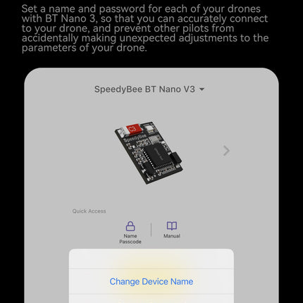 BT Nano 3 Bluetooth FC konfigurācijas modulis — bezvadu lidojuma kontrolieris ESC Betaflight konfigurācijas rīks FPV dronu komplektam (2 gab.)