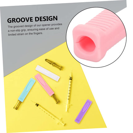 Healeved 3sets pudeļu pārtraucēja ampulu attaisāmais plastmasas mini pudeļu attaisāmais māšu barošanai 8 gabali * 3