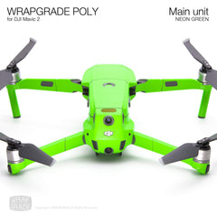 WRAPGRADE galvenās ierīces apvalks, kas saderīgs ar DJI Mavic 2 (NEON zaļš)