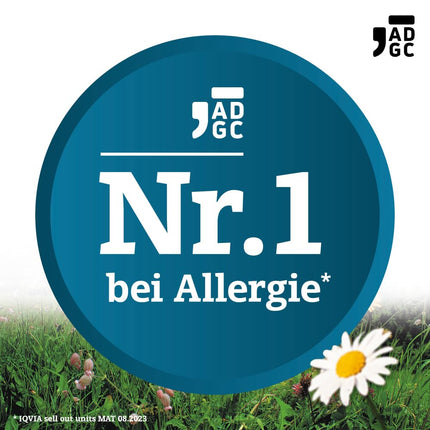 Lora ADGC® - 50 tabletes - Antialerģisks līdzeklis alerģijas simptomu, piemēram, siena drudža, niezes un ādas apsārtuma, ārstēšanai - ilgstoša iedarbība un labi panesama - Piemērots bērniem no 2 gadu vecuma