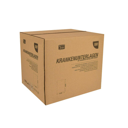 Teqler 100 vienreizlietojamie apakšpaklājiņi T-190649, iepriekš salocīti un gatavi lietošanai, ideāli piemēroti aprūpei mājās, 60 cm x 90 cm, 60 x 90 cm