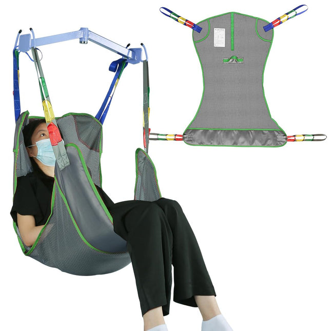 EZ Assistive Universal Full Body Patient Lift Sling, Lift Medical Sling für Bett Positionierung und Baden Assist Aids, Transfer Sling für Ältere, Bariatric,Behindert, Bettlägerig,(Groß)