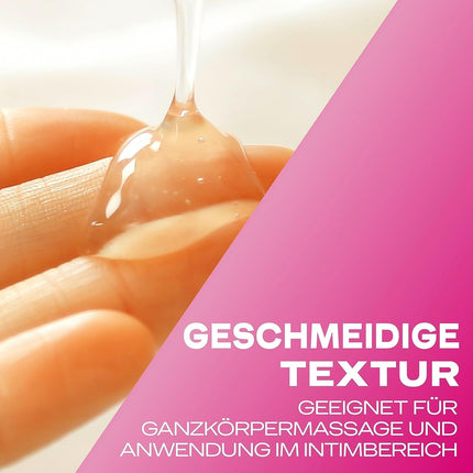 Durex 2-in-1 masāžas gels – uz ūdens bāzes veidots lubrikants jutekliskām mīlestības masāžām – 2 x 200 ml dozatorā (alveja un guarana)