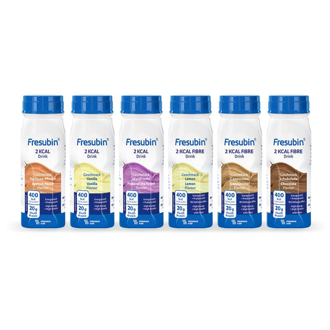 Fresenius Kabi Fresubin 2 kcal šķiedrvielu dzēriens ar 6 gardām garšām, 200 ml (24 gabali)
