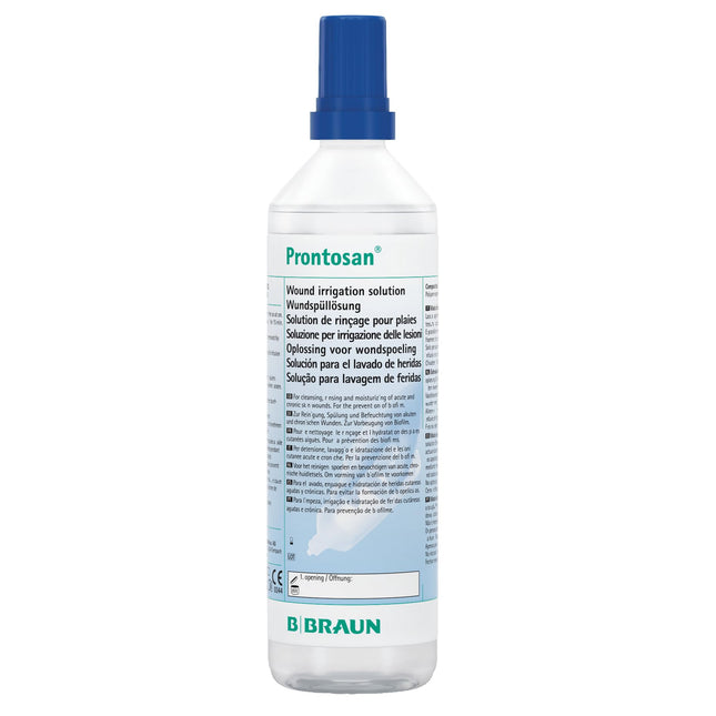 Prontosan brūču skalošanas šķīdums | Akūtu, hronisku un inficētu ādas brūču un apdegumu attīrīšana, skalošana un mitrināšana | 350 ml smidzināšanas pudele