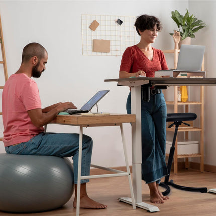 Werkfox® stāvkrēsls ar ergonomisku regulējamu augstumu; Stāvkrēsls darbnīcas atbalstam, stāvkrēsls galdam, birojam, rūpniecībai