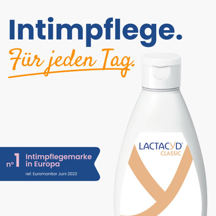 Lactacyd® Classic intīmās higiēnas mazgāšanas losjons – Ar pielāgotu pH līmeni un dabīgu L-pienskābi – Klīniski pārbaudīts un apstiprināts – 200 ml