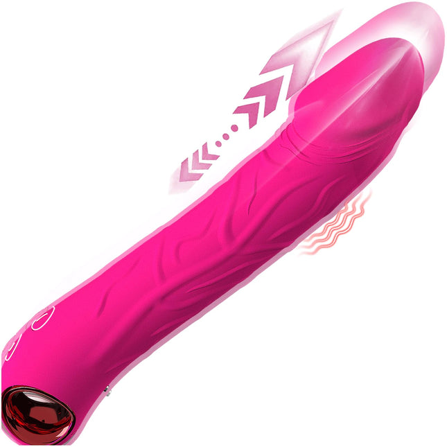 Dildo vibratora grūdiena funkcija, 2 vienā G-punkta vibrācija sievietēm, seksa rotaļlieta sievietēm pāriem, reālistisks silikona anālais dildo, Budoli erotiska seksa rotaļlieta 10 vibrācijas un 3 grūdieni