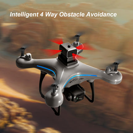 KY102 RC drons, 4K HD divu kameru 50x tālummaiņas aerofotogrāfijas drons ar inteliģentu lidošanu, 1800mAh 4 virzienu šķēršļu apiešana, 360° pagriezieni, žestu fotografēšana, tālvadības pults