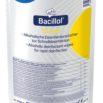 Bacillol Tissue 975673 dezinfekcijas salvešu uzpildes maisiņš, 100 salvetes