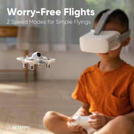 BETAFPV Cetus Lite FPV drona komplekts bērniem ar augstuma noturēšanas pašaizsardzību, 2 ātruma režīmiem, simulatora atbalstu, lidojumam gatavs komplekts FPV iesācējiem, lai sāktu lidot telpās