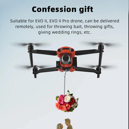LICHIFIT Drone Airdrop sistēma EVO II Pro/II kāzu bildinājumu piegādes ierīcei Tālvadības pults metēja piederums