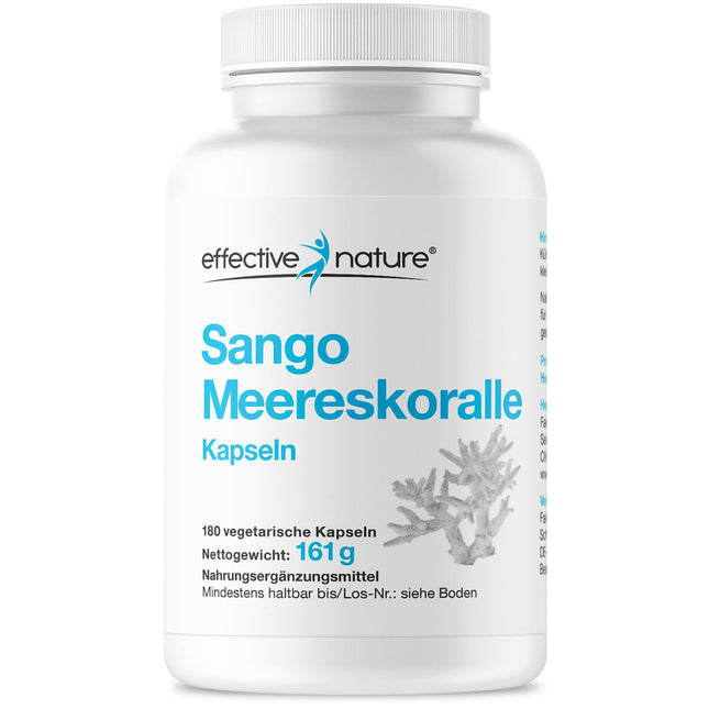 Sango jūras koraļļu kapsulas - 180 kapsulas - kalcijs un magnijs optimālā attiecībā 2:1 - augstas devas Sango jūras koraļļi un vegānisks - bez piedevām