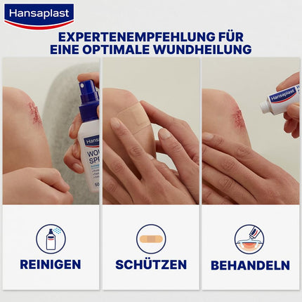 Hansaplast Aqua Protect plāksteri (20 strēmelītes), ūdensizturīgi brūču plāksteri ar īpaši spēcīgu līmi, pašlīmējošs plāksteris, kas ideāli piemērots dušošanai, peldēšanai un vannošanai.