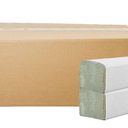 5000 HERRMANN papīra dvieļi Natural Premium, 1 slāņa, ZZ locījuma, 25x23 cm loksnes, pārstrādāti un videi draudzīgi – ​​Perfekti salocīti roku dvieļi dozatoriem 20x250 gab.