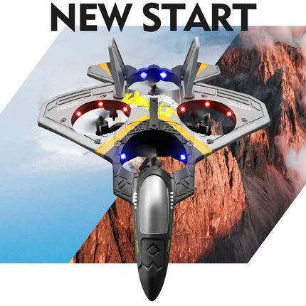 Bagima tālvadības putu lidmašīna, RC lidmašīnas, helikopters, kvadrokopters pieaugušajiem un bērniem, drons, gravitācijas sensors, triku roll, foršs apgaismojums, akumulators, (189)