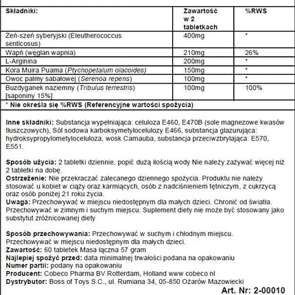 Penis XL 60 tabletes · Uzlabo erekciju