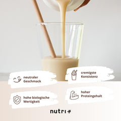 Nutri + vegāns proteīna pulveris Neitrāls bez saldinātājiem + cukura ar 85% proteīna - vegāns proteīna pulveris 1 kg nesaldināts - dabīgs proteīna pulveris