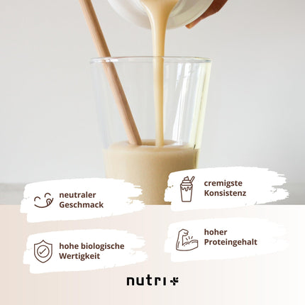 Nutri + vegāns proteīna pulveris Neitrāls bez saldinātājiem + cukura ar 85% proteīna - vegāns proteīna pulveris 1 kg nesaldināts - dabīgs proteīna pulveris