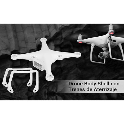 Bnineteenteam drona korpuss, 1 gabala drona korpusa rāmis, 2 gabalu nolaišanās mehānismu deformācijas modelis Phantom 3 profesionālai uzlabotas modeļa rotaļlietai