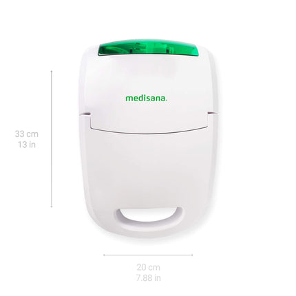 Medisana IN 550 inhalators, inhalācijas ierīce ar iemutni un masku pieaugušajiem un bērniem, inhalators-smidzinātājs saaukstēšanās vai astmas ārstēšanai ar papildu piederumiem, integrēts piederumu nodalījums