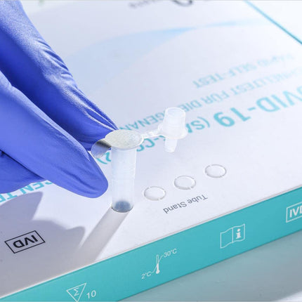 EUROPAPA® 10x koronavīrusa pašpārbaudes tests Covid-19 antigēna tests SARS-CoV-2 eksprestests pašpārbaudei testa kasete parauga uztriepes antigēna ekstrakts individuāli iepakots