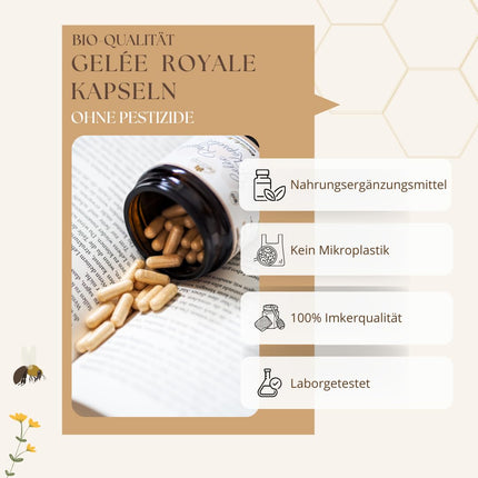 bedrop peru pieniņa kapsulas, bioloģiskās kvalitātes, 60 kapsulas - 1 kapsula = 980 mg tīra peru pieniņa, 10-HDA saturs &lt;4,8% - peru pieniņš, kas bagāts ar polifenoliem un flavonoīdiem