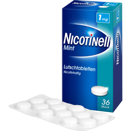 Nicotinell sūkājamās tabletes 1 mg piparmētru
