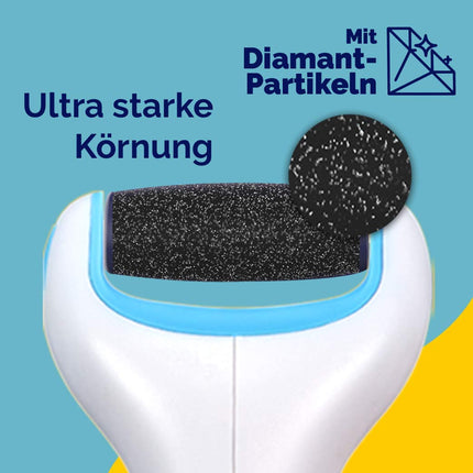 Scholl Expert Care mitro un sauso zobu birstīšu īpaši izturīgie rullīši – Scholl elektrisko tulznu noņēmēju uzpilde – Ar dimanta daļiņām – 2 ruļļi, pelēki, 2 gabali (1 iepakojums)