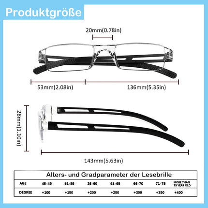 COJWIS 4 bezrāmju lasāmbrilles vīriešiem un sievietēm. Vieglas un ērtas lasīšanas brilles ar aizsardzību pret zilo gaismu / TR90 brilles (4 krāsu sajaukums, 2,50, multiplikators)