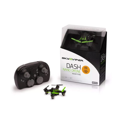 Sky Viper Dash Nano drons melns/zaļš, 2 x 2 x 0,7 collas