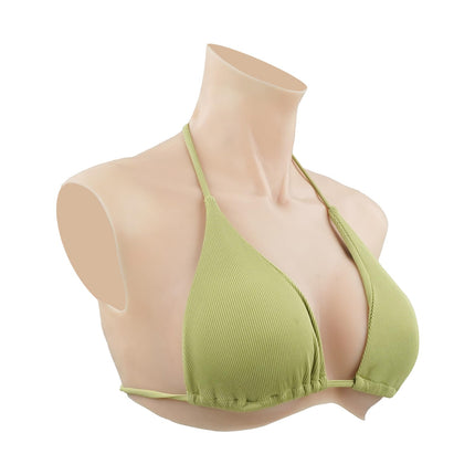 SOULDESIRE silikona krūtis, transvestītu krūtis, lielizmēra viltus krūtis, mākslīgās krūtis transpersonām un dragkvīnām (C formas silikona dzeltenas)