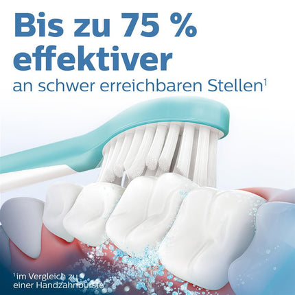 Philips Original Compact birstes uzgaļi Sonicare for Kids Sonic zobu birstei (bērniem no 3 gadu vecuma) – 4 uzgaļu iepakojums, zilā krāsā (modelis HX6034/33)